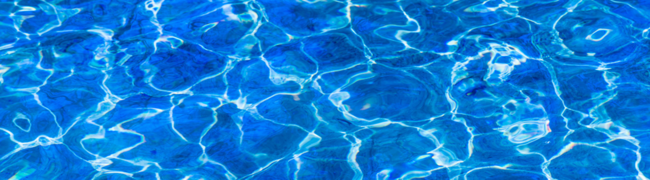 clear blue rippled water in pool header image