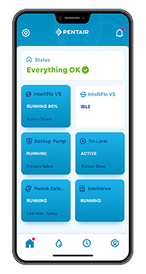 Pentair Pool App on Mobile Phone